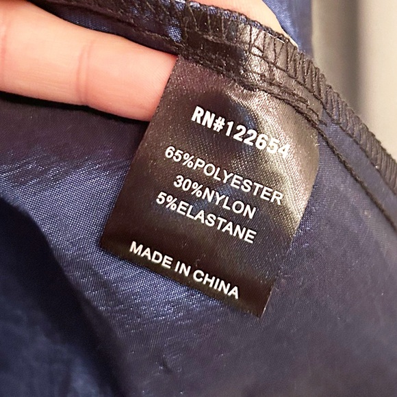 VOODOO VIXEN Paula Swing dress MIDI pleated with keyhole detail BLUE SZ: Medium - Picture 9 of 16